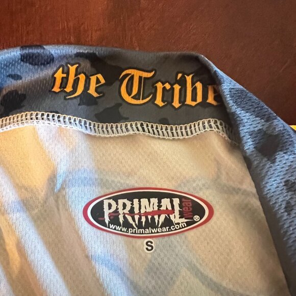 Primal Wear Mens Cycling Jersey The Tribe Design Yellow/Gray S Polyester Short S - Picture 3 of 11